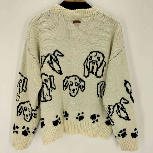 CAMPHOR WOOD  low gauge reversible dog sweater メンズ